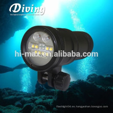 Alta intensidad UV9 100m impermeable antorcha de buceo / foto / video luces 5000LM LED linterna de buceo